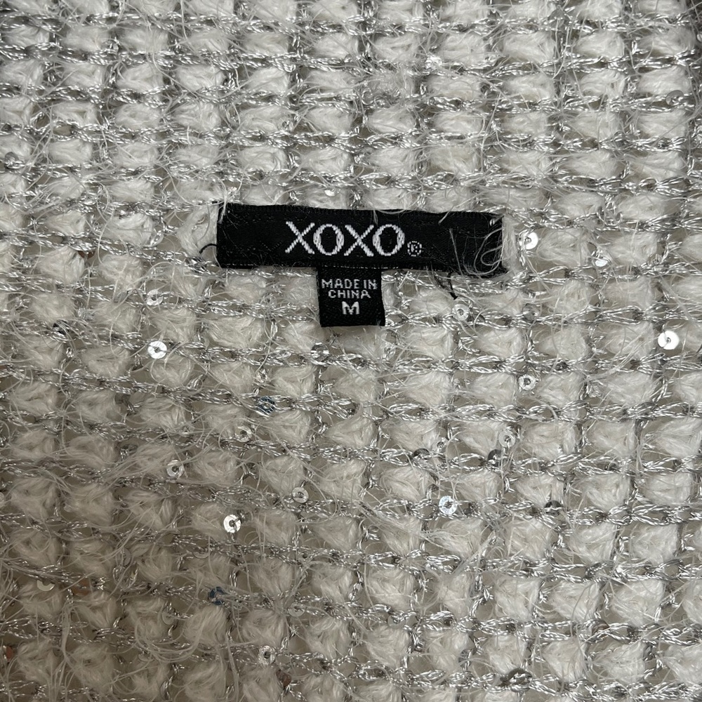 Xoxo Women’s open front cardigan Sweater Sz Medium - Picture 10 of 11